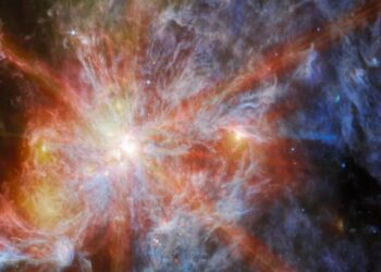 تلسکوپ «جیمز وب» ستاره‌بارانی در کیهان را به تصویر کشید