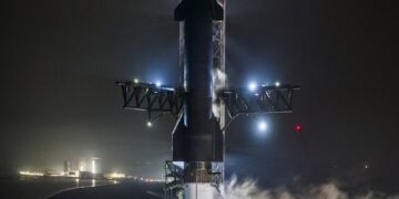 فیلمی از موشک بزرگ «استارشیپ» در آستانه پرواز آزمایشی سوم