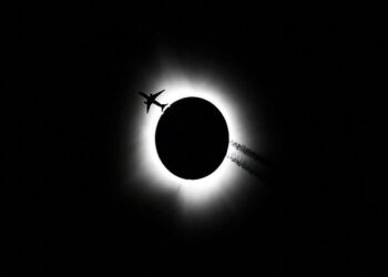 تصاویری متفاوت از خورشیدگرفتگی در آمریکا