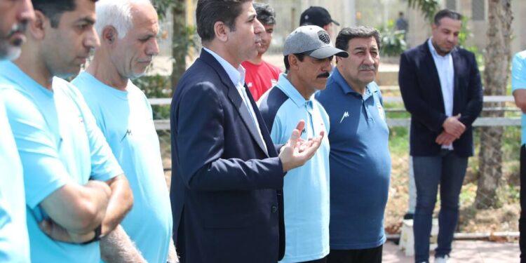 حضور دبیرکل فدراسیون فوتبال در اردوی تیم نوجوانان