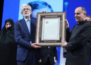 آیین نکوداشت مقام علمی و ادبی غلامعلی  حدادعادل در تالار وحدت برگزار شد