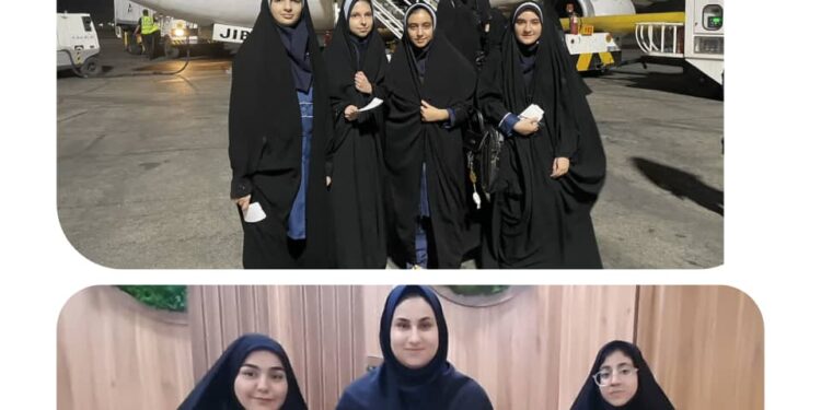 اعزام دختران دانش آموز دزفولی به بیست و نهمین کنگره سراسری قرآنی مدارس سمپاد کشور