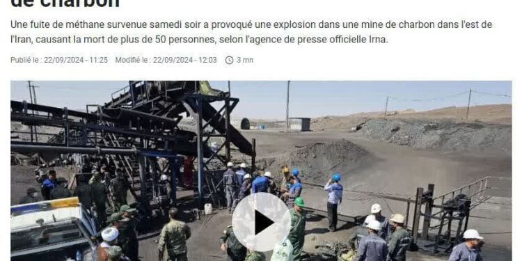 ایران از نگاه رسانه‌های فرانسوی؛ انفجار مرگبار در معدن زغال‌سنگ ایران