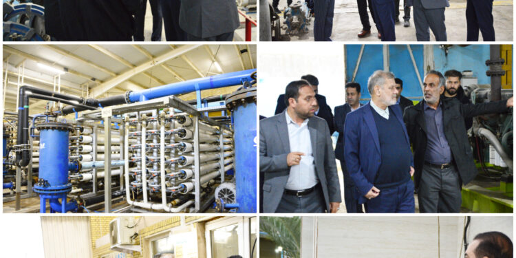 بازدید دکتر امیر حیات مقدم نماینده مردم شریف هندیجان در مجلس شورای اسلامی از لاگن و تاسیسات آبفای هندیجان