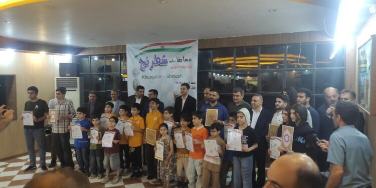 دزفول در صدر مسابقات شطرنج کشوری ریتد شوش