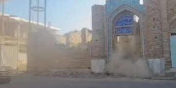 تخریب مسجد تاریخی جامع شهر حر بدون اخذ استعلام از ادارات متولی