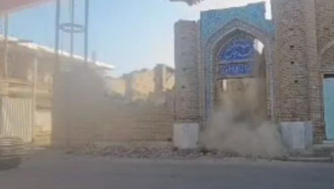 تخریب مسجد تاریخی جامع شهر حر بدون اخذ استعلام از ادارات متولی